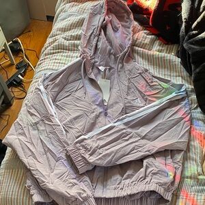 Adidas Lavender Hooded Jacket